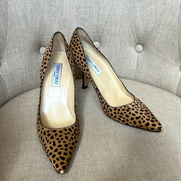 Jimmy Choo Shoes - Jimmy Choo Elevens in Leopard size 40.5 Animal print Cheetah pony hair heels